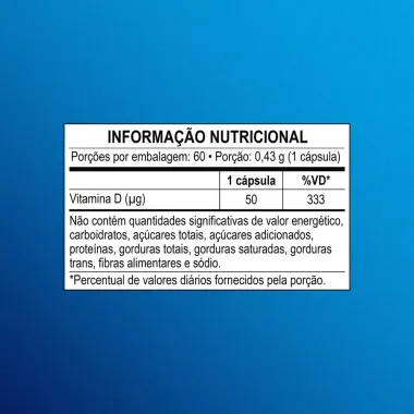 Suplemento Alimentar Nutren Vitamina D 2.000UI 60 C&aacute;psulas