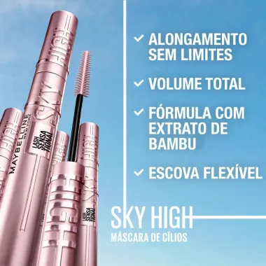 Máscara de Cílios Maybelline NY Lash Sensational Sky High Lavável 7,2ml