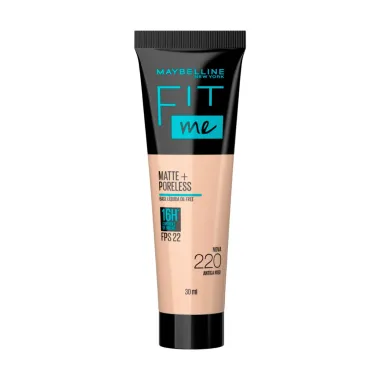 Base Líquida Maybelline NY Fit Me Matte FPS 22 Cor 220 30ml