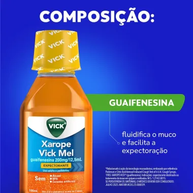 Vick Mel Xarope com 100ml