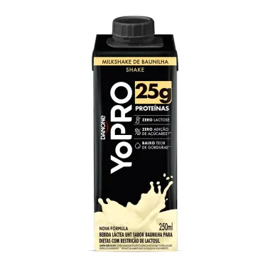 YoPRO Bebida Láctea UHT Milkshake de Baunilha 25g de proteínas 250ml