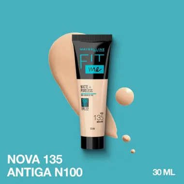 Base Líquida Maybelline NY Fit Me Matte FPS 22 Cor 135 30ml_2