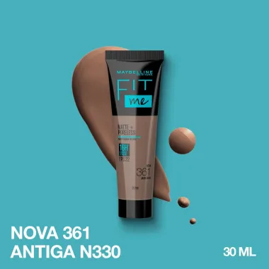 Base Líquida Maybelline NY Fit Me Matte FPS 22 Cor 361 30ml