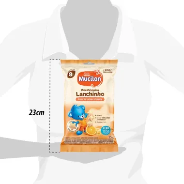 Biscoito Mucilon Snack Laranja e Banana 35g