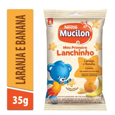 Biscoito Mucilon Snack Laranja e Banana 35g em Sachê