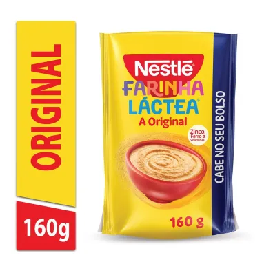 Farinha L&aacute;ctea Nestl&eacute; Tradicional Sach&ecirc; 160g