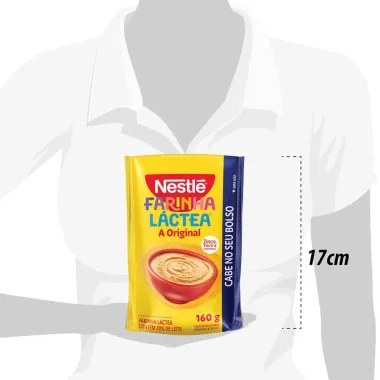 Farinha L&aacute;ctea Nestl&eacute; Tradicional Sach&ecirc; 160g