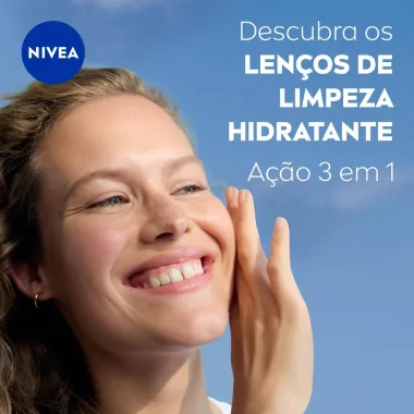 Lenço de Limpeza Nivea Demaquilante Ação Hidratante 3 em 1 25 Unidades