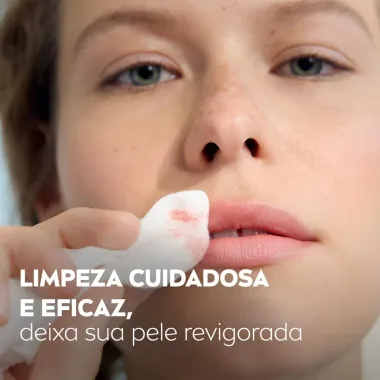 Lenços de Limpeza Facial Nivea  3 em 1 Ação Refrescante Pele Normal a Oleosa 25 Unidades