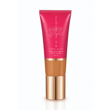 Base Líquida Eudora Niina Secrets Hidra Glow Cor 65 com 30ml