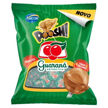 Pirulito Guaraná Antarctica Poosh Arcor Sabor Original 120g