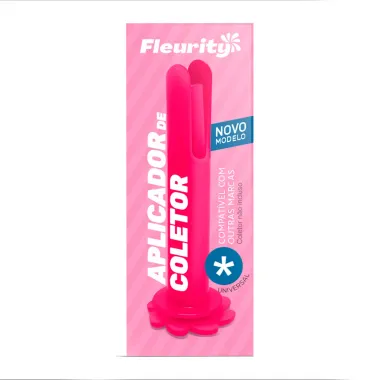 Aplicador de Coletor Menstrual Fleurity Rosa 1 Unidade