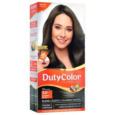 Tintura Creme DutyColor Castanho Escuro 3.0