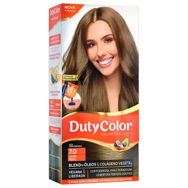 Tintura Creme DutyColor Loiro Médio 7.0