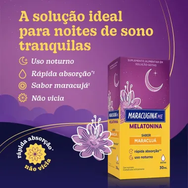 Maracugina Me Melatonina Sabor Maracujá 30ml