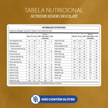 Nutren Senior Complemento Alimentar Chocolate 740g