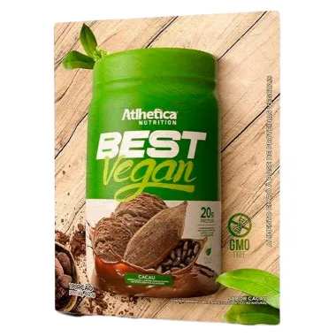 Best Vegan Atlhetica Nutrition com 20g de Proteína Sabor Cacau Sachê com 40g