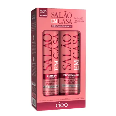 Kit Shampoo + Condicionador Eico Salão em Casa Hidratação Intensiva 800ml + 750ml