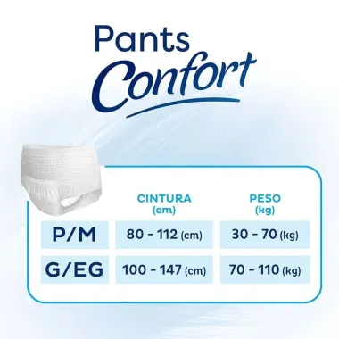 Roupa Íntima Tena Pants Confort G/EG 32 Unidades Embalagem Econômica