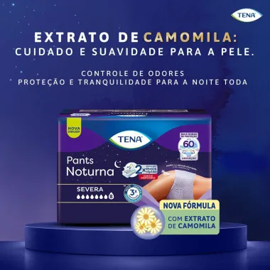Roupa &Iacute;ntima Tena Pants Noturna P/M 24 Unidades Embalagem Econ&ocirc;mica