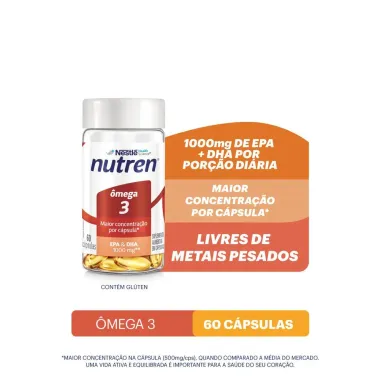 Suplemento Alimentar Nutren &Ocirc;mega 3 1000mg com 60 C&aacute;psulas