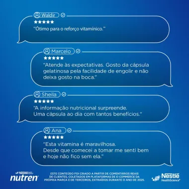 Suplemento Alimentar Nutren &Ocirc;mega 3 1000mg com 60 C&aacute;psulas
