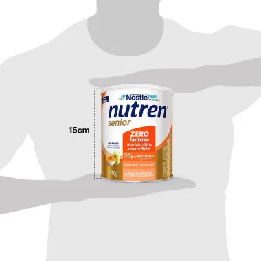 Nutren Senior Complemento Alimentar Sem Sabor Zero Lactose 740g