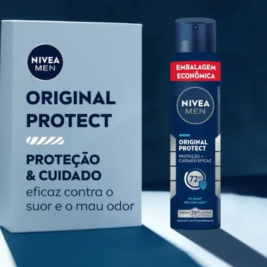 Desodorante Antitranspirante Aerosol Nivea Men Original Protect 200ml
