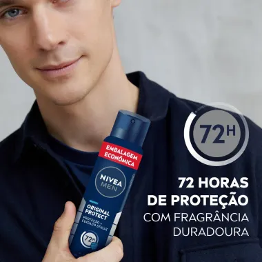 Desodorante Antitranspirante Aerosol Nivea Men Original Protect 200ml
