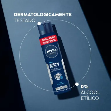Desodorante Antitranspirante Aerosol Nivea Men Original Protect 200ml