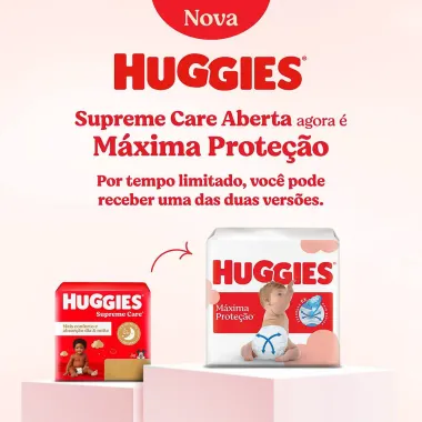 Fralda Huggies Supreme Care Tamanho XXG 58 Fraldas Descartáveis