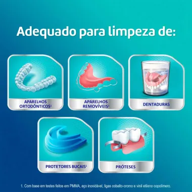Corega Tabs Limpador de Dentadura 3 Minutos com 6 Pastilhas Efervescentes