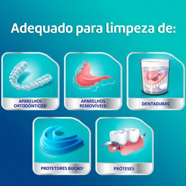 Corega Tabs Limpador de Dentadura Branqueador com 6 Pastilhas Efervescentes