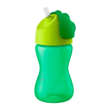 Copo com Canudo Avent Dinossauro Verde 300ml