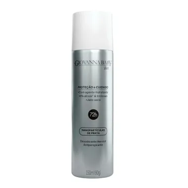 Desodorante Giovanna Silver Aerosol Antiperspirante 72h com 150ml