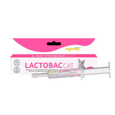 Lactobac Cat Organnact Suplemento Vitamínico para Gatos 12ml