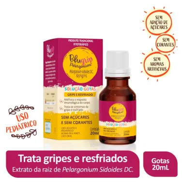 Blugrip Pelargonium Solução Gotas 20ml 2