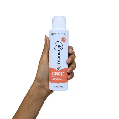 Desodorante Monange Esporte Aerosol Antitranspirante 72h Sem Silicone 150ml