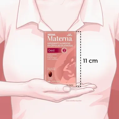 Materna Gest 2 Suplemento Alimentar com 60 C&aacute;psulas Gelatinosas