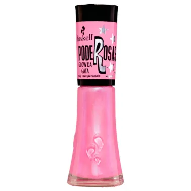 Esmalte Haskell Poderosas Cor Glow da Gata com 8ml