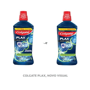 Solu&ccedil;&atilde;o Bucal Colgate Plax Odor Control 750ml Leve Mais por Menos