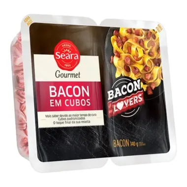 Bacon em Cubos Seara Gourmet Bacon Lovers 140g