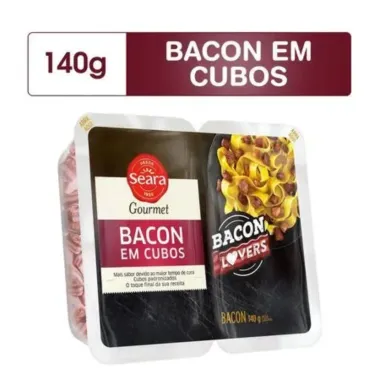 Bacon em Cubos Seara Gourmet Bacon Lovers 140g