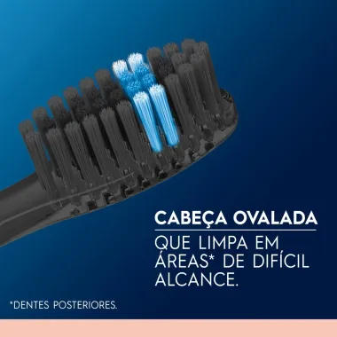 Escova Dental Oral-B Indicador Black Sensitive Extra Macia com 3 Unidades