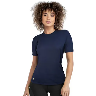 Camiseta Fitness Bressan Antiodor Feminina Azul Marinho Tamanho P