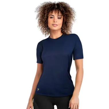 Camiseta Fitness Bressan Antiodor Feminina Azul Marinho Tamanho GG