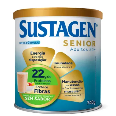 Complemento Alimentar Sustagen Senior Adultos 50+ Sem Sabor 740g