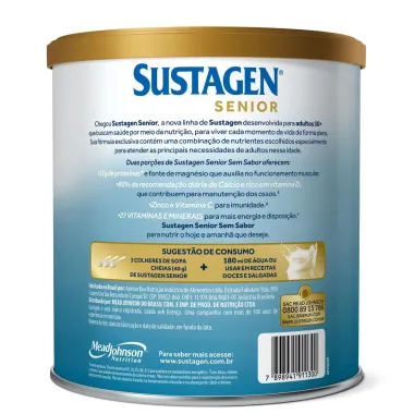 Complemento Alimentar Sustagen Senior Adultos 50+ Sem Sabor 740g