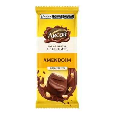 Chocolate com Amendoim Arcor 80g