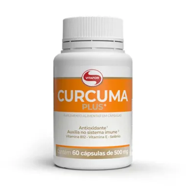 Curcuma Plus Vitafor com 60 Cápsulas de 500mg